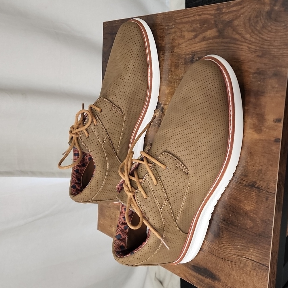 NWT Mens Ben Sherman Tan Omega Casual Derby Shoes Size 10.5